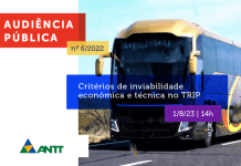 ANTT reabre a Audiência Pública nº 6/2022 sobre o TRIP