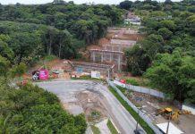 Ponte para desafogar tráfego nos Bancários, em João Pessoa (PB), tem 70% das obras concluídas