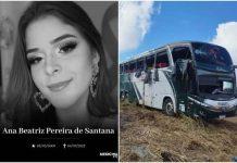 Acidente na BA-026 entre ônibus e caminhão deixa estudante de medicina morta
