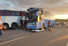 VÍDEO: Ônibus da Util bate na BR-060 e deixa 1 morto e 6 feridos, em Anápolis (GO)