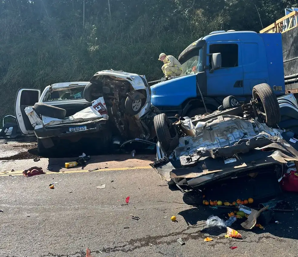 Veja quem são as vítimas do acidente entre caminhonete e duas carretas na  BR-163 em MT - Primeira Hora