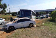 Ônibus irregular bate na BR-414 e deixa 3 feridos, em GO; condutor estava embriagado e é inabilitado