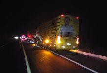 Ônibus do cantor sertanejo Murilo Huff se envolve em acidente na BR-153, no TO