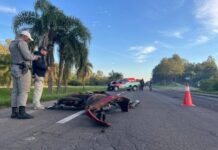 Casal de motoqueiros morre na BR-471, em Santa Cruz do Sul (RS)