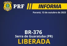 BR-376 é liberada ao tráfego no Paraná