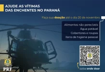 PRF lança campanha de arrecadação para afetados pelas enchentes no Paraná