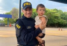 Policial Rodoviário Federal salva a vida de bebê engasgado, no Maranhão