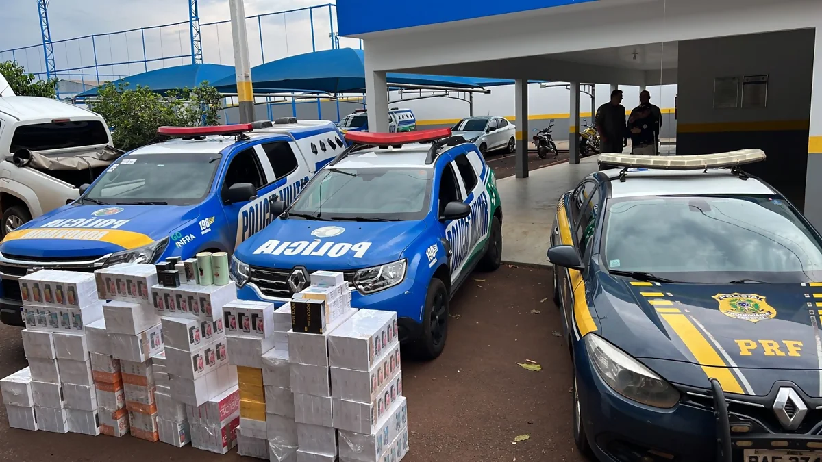 Força Tarefa Policial apreende carga milionária de celulares em Goiás