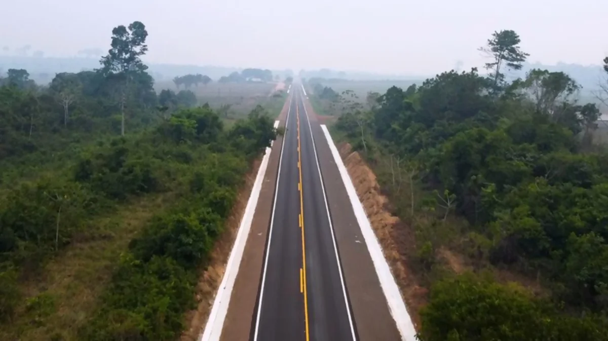 BR-163 tem 72 km de pistas revitalizadas, entre Rurópolis e Santarém, no PA