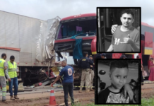 Colisão de ônibus com carreta na BR-163/MT deixa 2 mortos