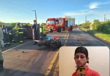 Acidente entre camionete e ônibus na SC-480 mata jovem catarinense