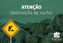 Serra da Rocinha, na BR-285/SC, fica interditada nesta quinta (18) e sexta-feira (19),para obras de detonação de rochas.