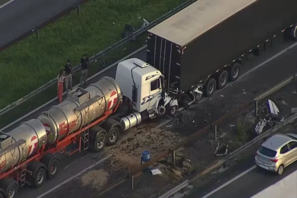 Motorista da carreta da TransTassi estava drogado