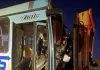 Colisão frontal de ônibus com caminhão-munck deixa feridos na MS-164
