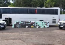 Motorista de ônibus é preso com 1.178 celulares em Pirapozinho (SP)