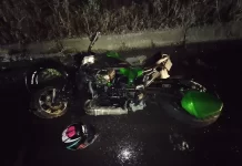 Bombeira morre em acidente de moto na BR-470, em Pouso Redondo (SC)