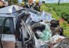 Colisão na GO-206 entre carro e carreta-tanque deixou três mortos