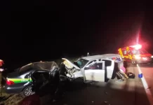 VÍDEO: Colisão frontal deixa 5 mortos e quatro feridos na BR-020/GO