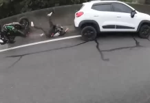 Motorista embriagado provoca acidente na Via Anhanguera, em Vinhedo (SP)