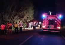 Três pessoas morrem em tombamento de micro-ônibus de romeiros na PR-317