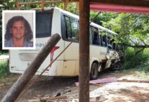 Mulher morre em acidente com ônibus da Secretaria de Saúde de Fernandópolis na SP-320