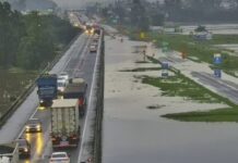 Rodovia BR-101/SC está com bloqueios em vários pontos, em Santa Catarina