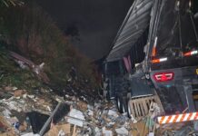 Carreteiro perde controle e colide com ônibus da Gontijo deixando 4 mortos