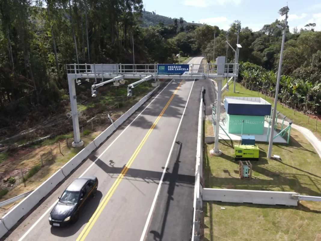 Pedágio free flow começa a ser cobrado no dia 4 de junho na MG-459, em Monte Sião Pedágio free flow começa a ser cobrado no dia 4 de junho na MG-459, em Monte Sião