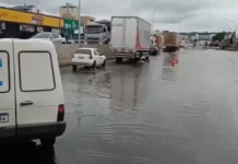 Nível do Rio dos Sinos sobe e trecho da BR-116/RS tem tráfego restrito, em São Leopoldo Nível do Rio dos Sinos sobe e trecho da BR-116/RS tem tráfego restrito, em São Leopoldo