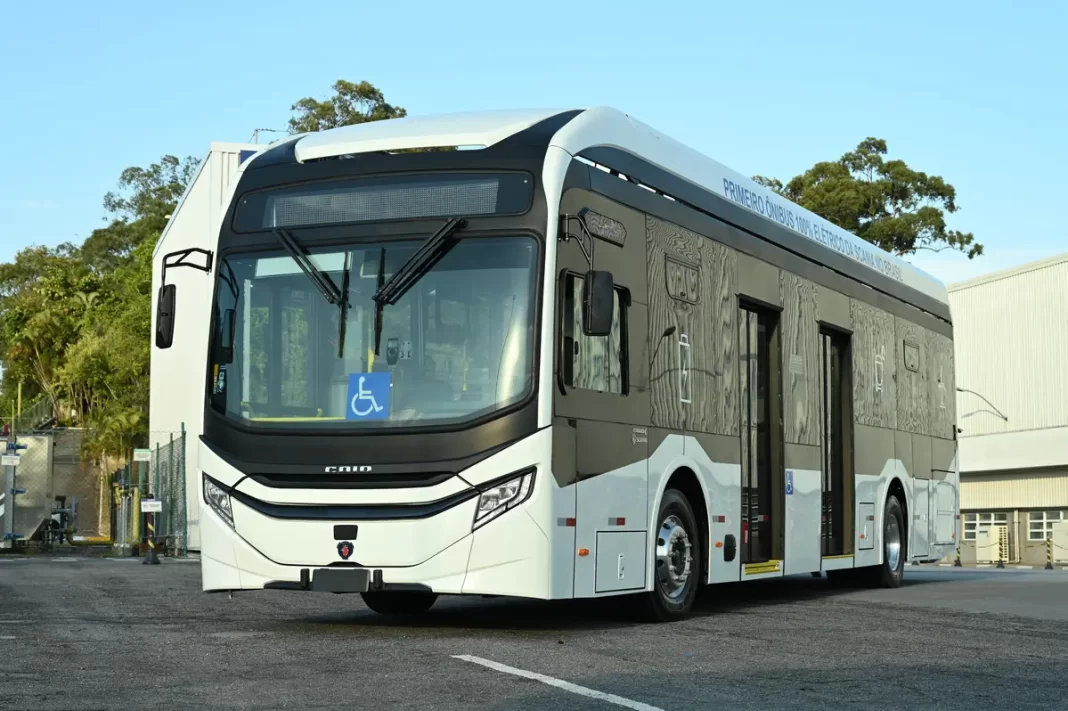 Primeiro ônibus elétrico 100% é lançado no Brasil Primeiro ônibus elétrico 100% é lançado no Brasil