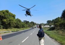 VÍDEO: Helicóptero da PRF transporta vítima grave de acidente na BR-277/PR VÍDEO: Helicóptero da PRF transporta vítima grave de acidente na BR-277/PR