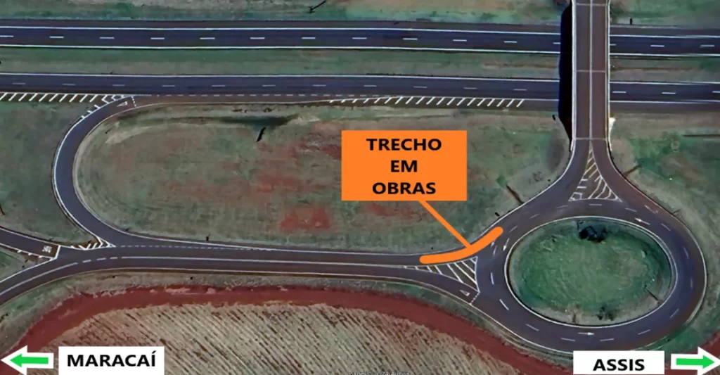 Alças da Rodovia Raposo Tavares (SP-270) terão tráfego alterado, em Maracaí (SP), a partir desta quinta-feira (25)