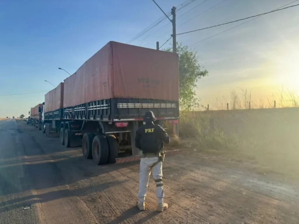 VÍDEO: Carreta com 20 toneladas de madeira irregular do PA é apreendida em GO