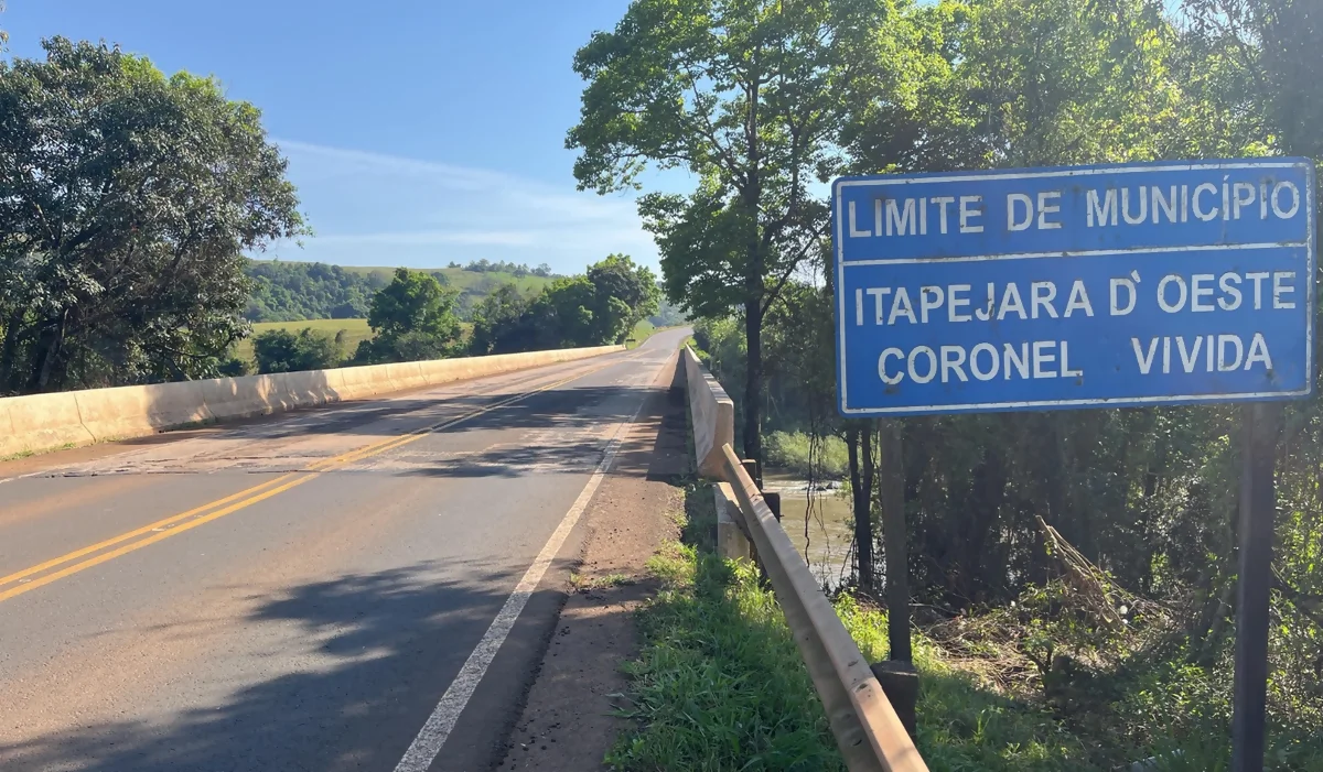 Ponte na PR-566, entre Itapejara d’Oeste e Coronel Vivida será bloqueada a partir do dia 22 Ponte na PR-566, entre Itapejara d’Oeste e Coronel Vivida será bloqueada a partir do dia 22