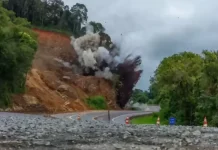 BR-364/MT será interditada, nesta sexta (16), para detonação de rocha em Nobres BR-364/MT será interditada, nesta sexta (16), para detonação de rocha em Nobres