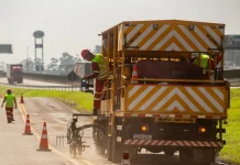 Trechos da rodovia BR-101/SC recebem obras de melhorias, nesta semana Trechos da rodovia BR-101/SC recebem obras de melhorias, nesta semana