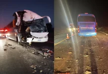Ônibus de prefeitura colide com traseira de caminhão deixando vários feridos na BR-277/PR Ônibus de prefeitura colide com traseira de caminhão deixando vários feridos na BR-277/PR