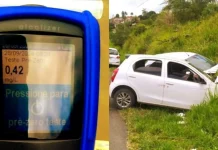 Motorista bêbado, dirige na contramão, faz ultrapassagem proibida e provoca acidente na BR-101/BA Motorista bêbado, dirige na contramão, faz ultrapassagem proibida e provoca acidente na BR-101/BA