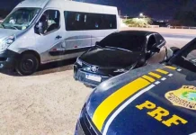 Condutor sem autorização para dirigir van é detido na BR-040/GO Condutor sem autorização para dirigir van é detido na BR-040/GO