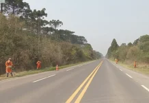 BR-153/PR recebe serviços de melhorias, em Paulo Frontin BR-153/PR recebe serviços de melhorias, em Paulo Frontin