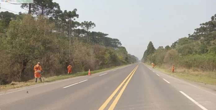 BR-153/PR recebe serviços de melhorias, em Paulo Frontin BR-153/PR recebe serviços de melhorias, em Paulo Frontin