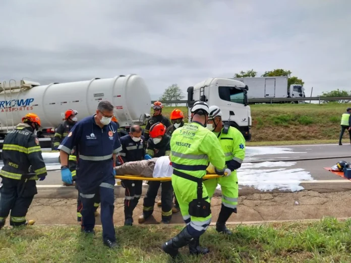 Simulado de acidente na SPI-054/147 aprimora trabalho de equipes, em Mogi Mirim Simulado de acidente na SPI-054/147 aprimora trabalho de equipes, em Mogi Mirim