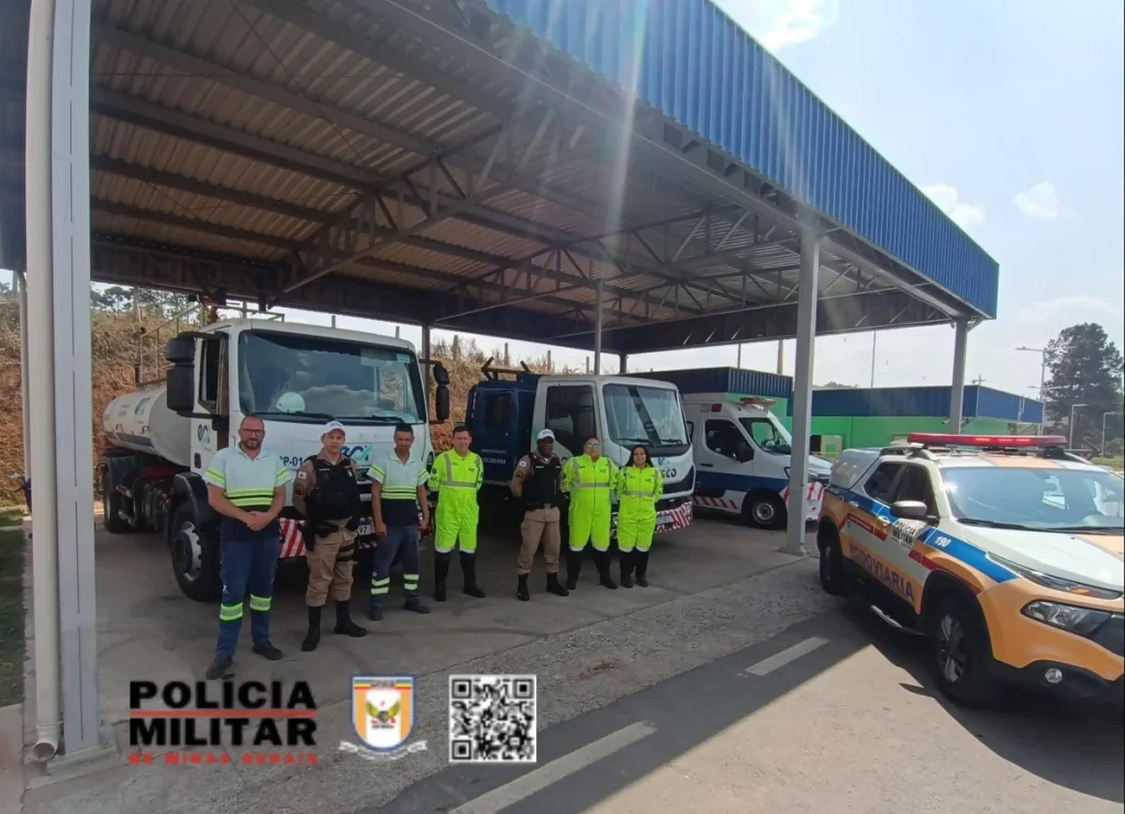 Fiscalização na MGC-267 e MGC-146 autua 10 veículos, em Poços de Caldas
