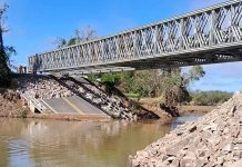 Liberado o tráfego na segunda ponte provisória na RSC-287 Liberado o tráfego na segunda ponte provisória na RSC-287