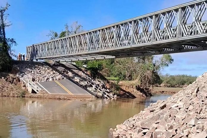 Liberado o tráfego na segunda ponte provisória na RSC-287