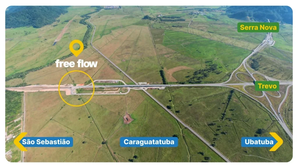 Pedágio free flow começa a funcionar na Rodovia dos Tamoios, a partir de novembro