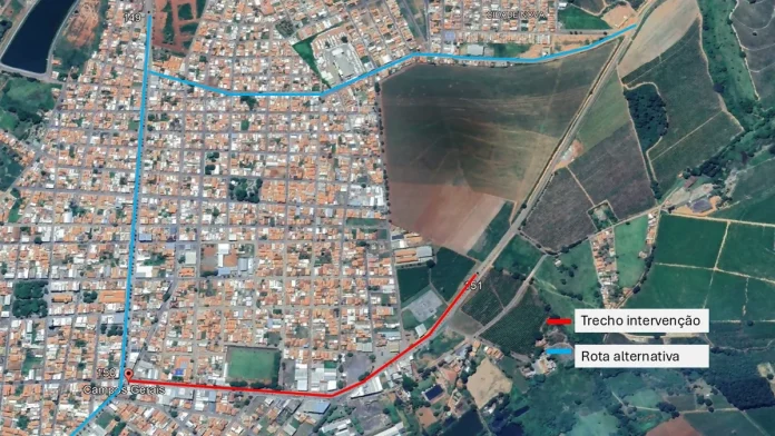 Obras no trecho urbano de Campos Gerais (MG) alteram o tráfego na CMG-369 Obras no trecho urbano de Campos Gerais (MG) alteram o tráfego na CMG-369