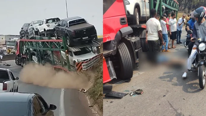 Caminhoneiro provoca acidente na BR-381/MG e é preso por dirigir sob efeito de drogas Caminhoneiro provoca acidente na BR-381/MG e é preso por dirigir sob efeito de drogas