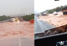 VÍDEO: Alagamento em trecho de duplicação da BR-163/MT, em Nova Mutum, provoca transtornos a usuários VÍDEO: Alagamento em trecho de duplicação da BR-163/MT, em Nova Mutum, provoca transtornos a usuários