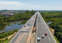 Operação de içamento de vigas restringe faixas na Freeway (BR-290/RS), nesta sexta (25) Operação de içamento de vigas restringe faixas na Freeway (BR-290/RS), nesta sexta (25)